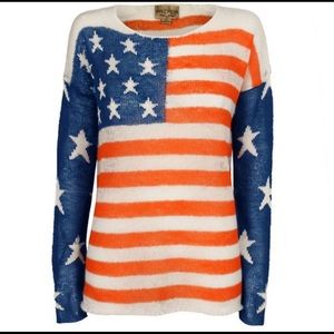 Wildfox Sweaters - Wildfox American flag sweater Sz M Wildfox Sweaters - Wildfox American flag sweater Sz M